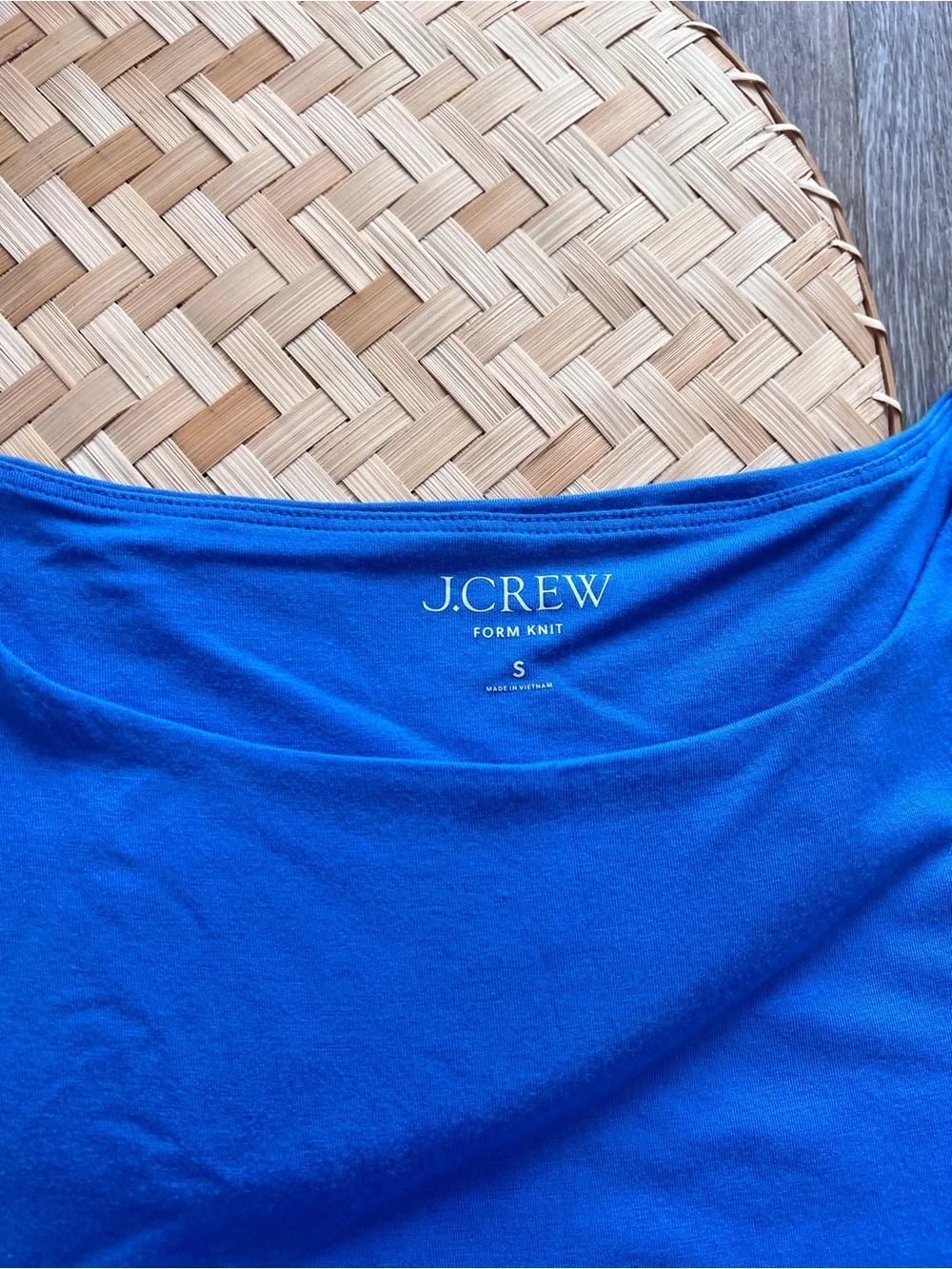 J. Crew form‎ knit tank in blue NWT